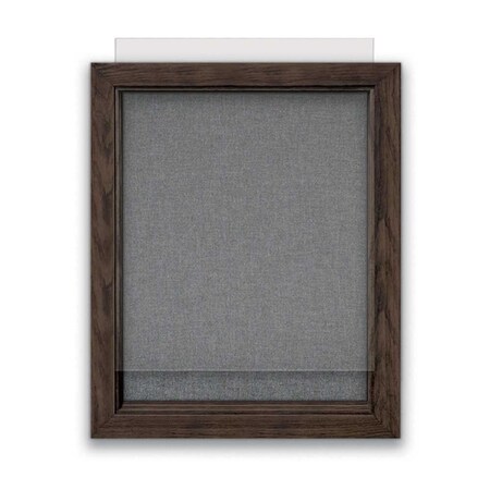 United Visual Products Indoor Enclosed Combo Board, 72"x36", Gold Frame/White Porcelain & Cork UVCB7236G-WHTPORC-CORK